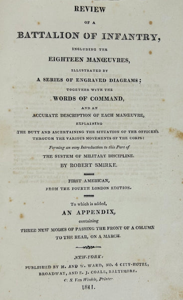 REVIEW OF A BATALLION OF INFANTRY, INCLUDING THE EIGHTEEN MANOEUVRES